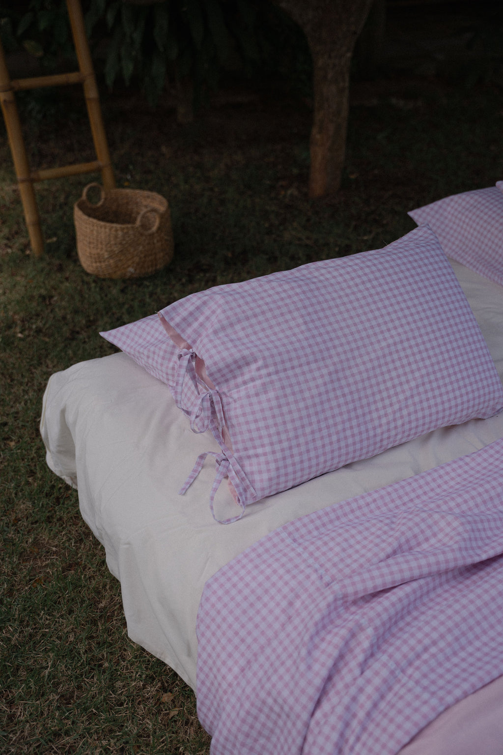 Conjunto Cozy Xadrez - Tricoline + Percal 200 Fios 100% Algodão