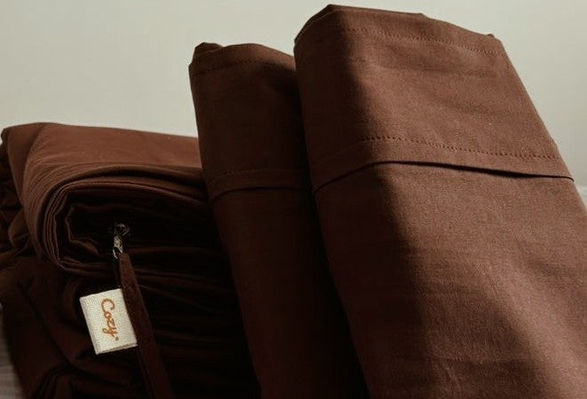 Duvet Liso + Fronhas - Cocoa Tricoline 100% algodão *edição especial*
