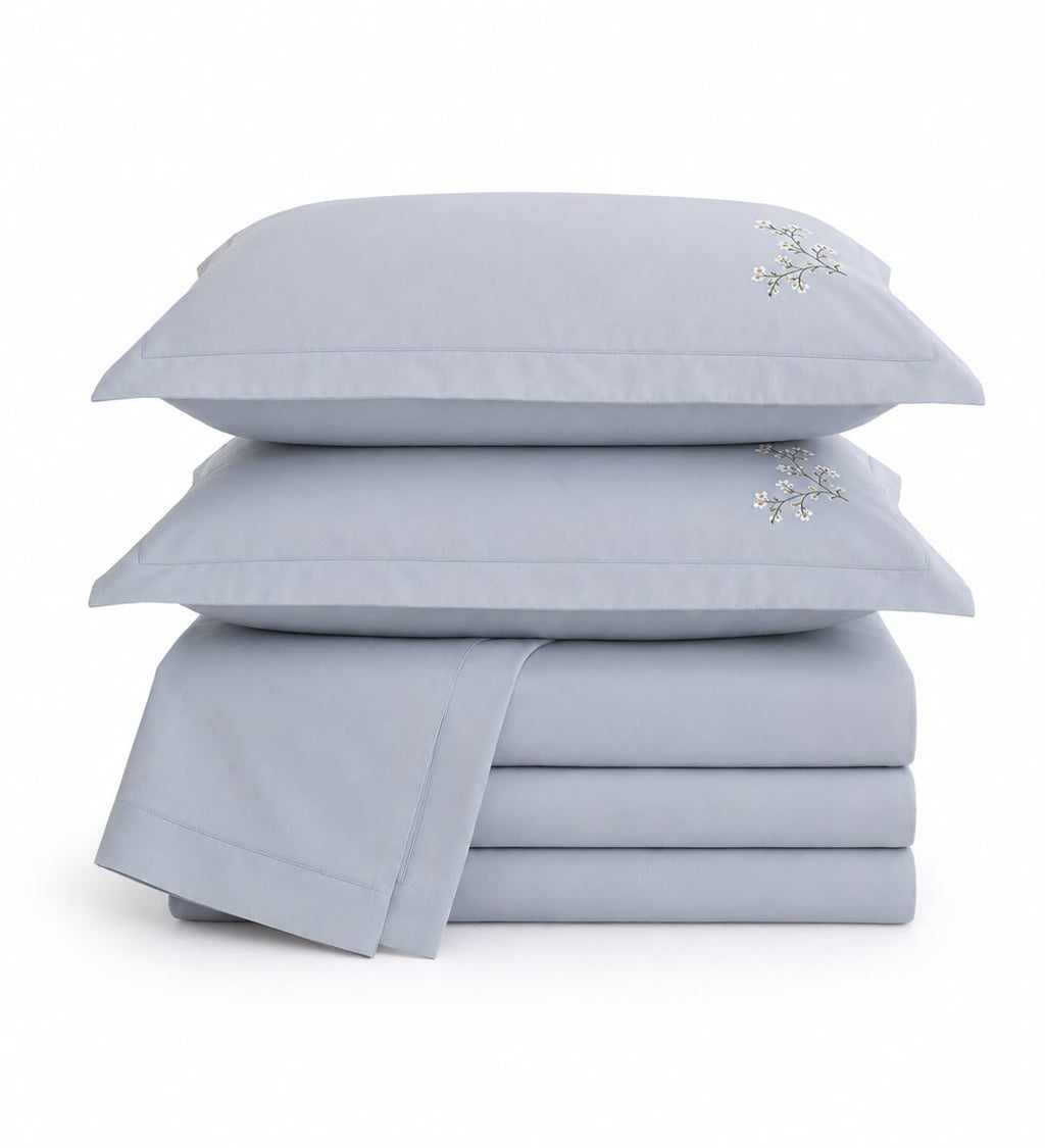 Conjunto Cozy Lençol Bordado - 400 Fios 100% Algodão